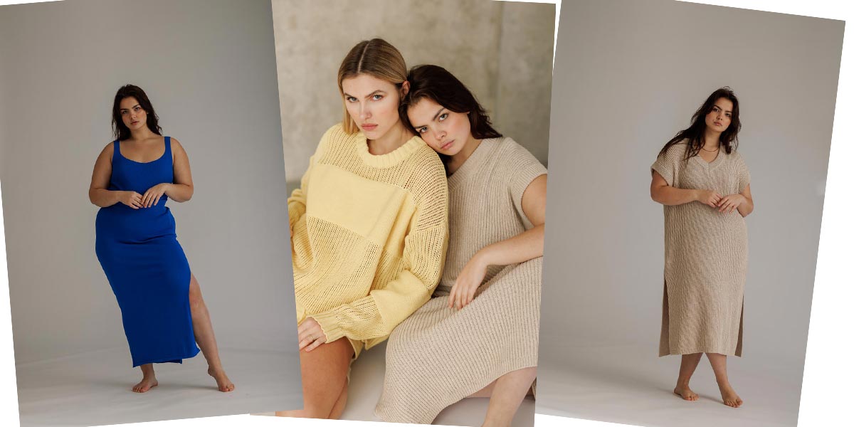 thumbnail-model-modeling-fashion-blue-dress-knitt-dress-curved-female-women-fashion